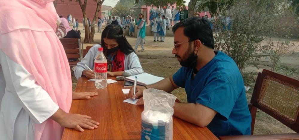 Multan — Free healthcamp at govt girls high school